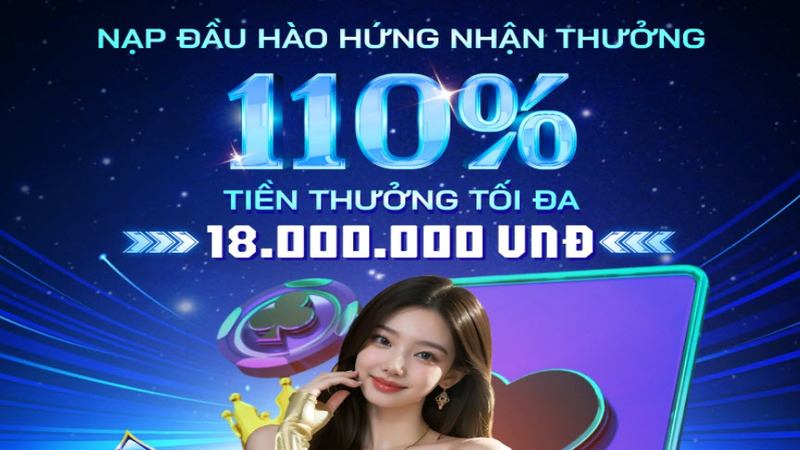 Hào hứng nhận thưởng nạp đầu tới 110%